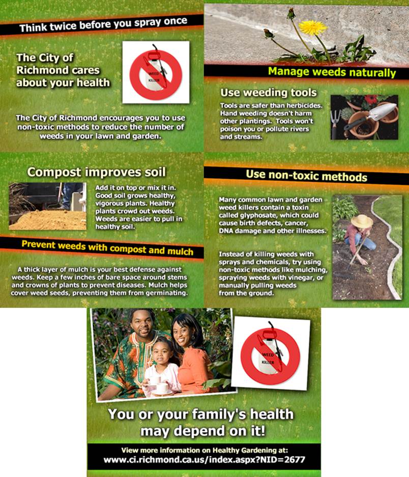 Toxic weed spray